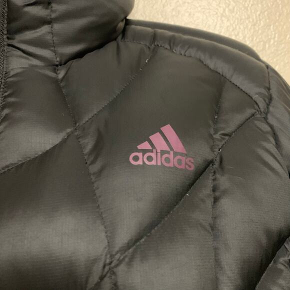 Adidas 600Fill Quilted Puffer Goose Down Jacket Womens Size M - Picture 3 of 10